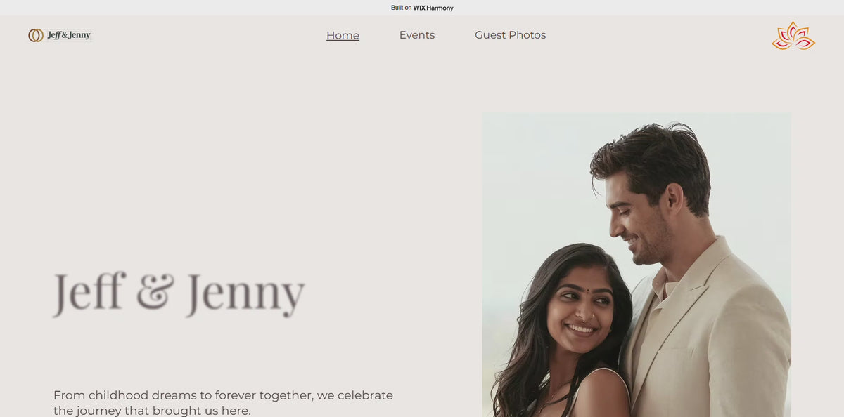 Simple Wedding Website